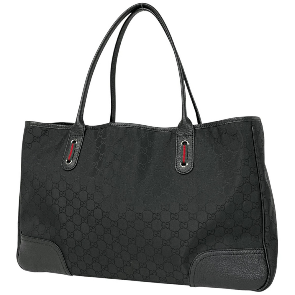 Gucci GG tote bag shoulder Sherry web black